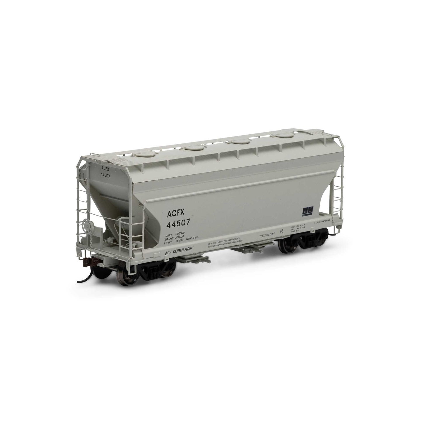 HO ACF 2970 Covered Hopper ACFX #44507 Plastic Model (ATH81056)