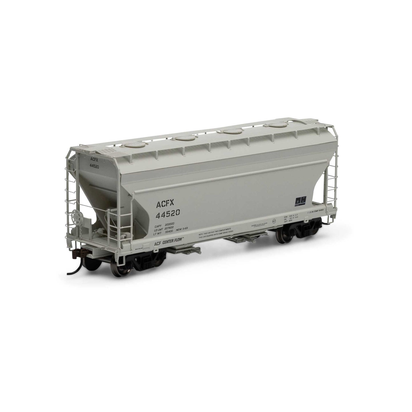 HO ACF 2970 Covered Hopper ACFX #44520 Plastic Model (ATH81057)