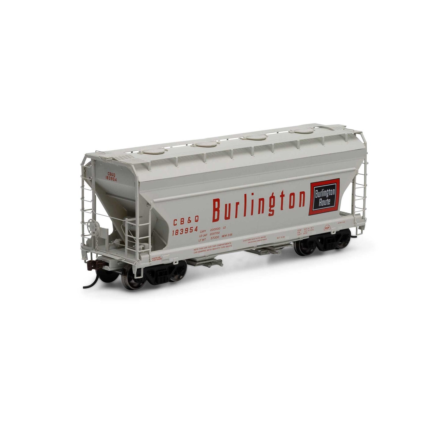 HO ACF 2970 Covered Hopper CB&Q #183954 (ATH81063)