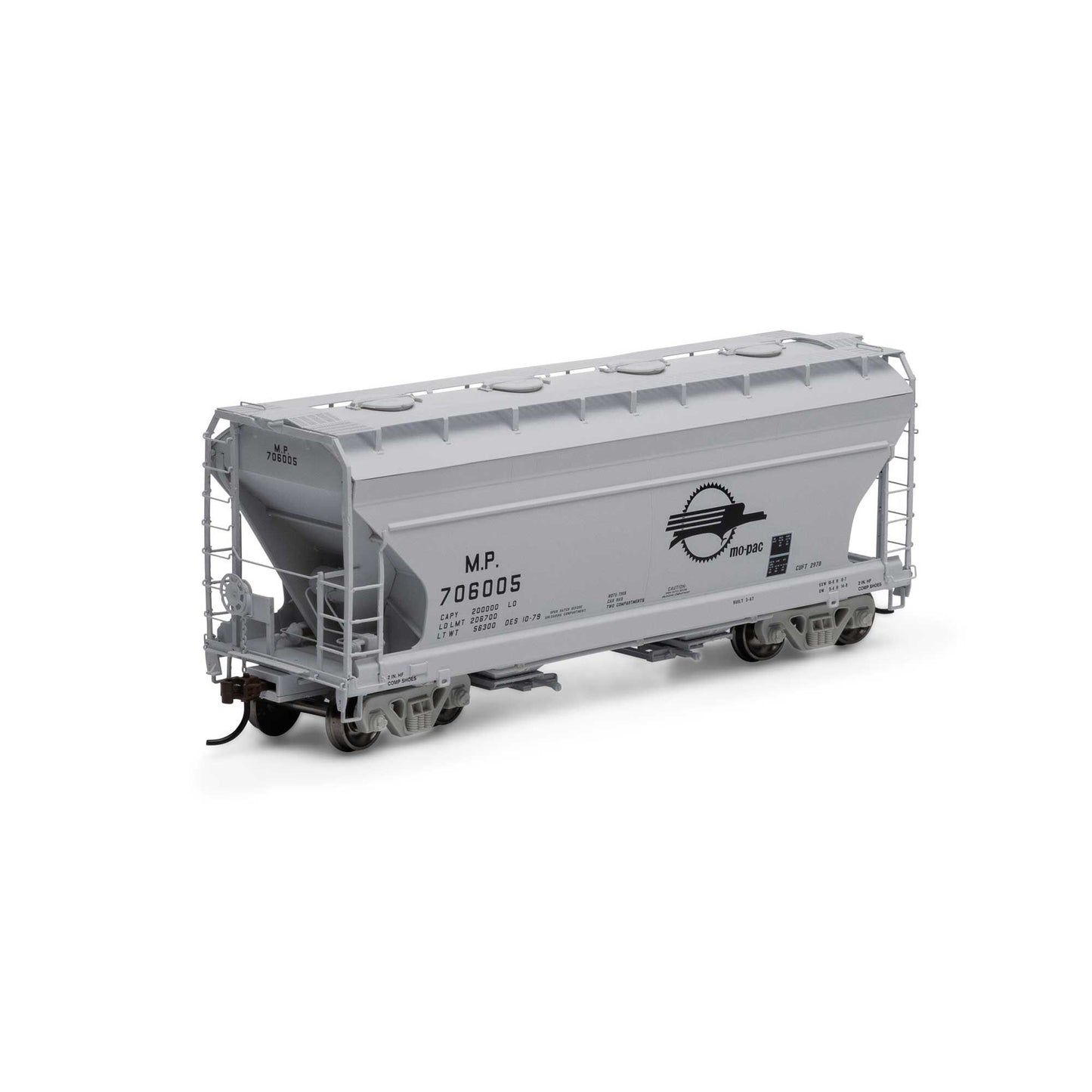 HO ACF 2970 Covered Hopper MP #706005 Plastic Model (ATH81068)