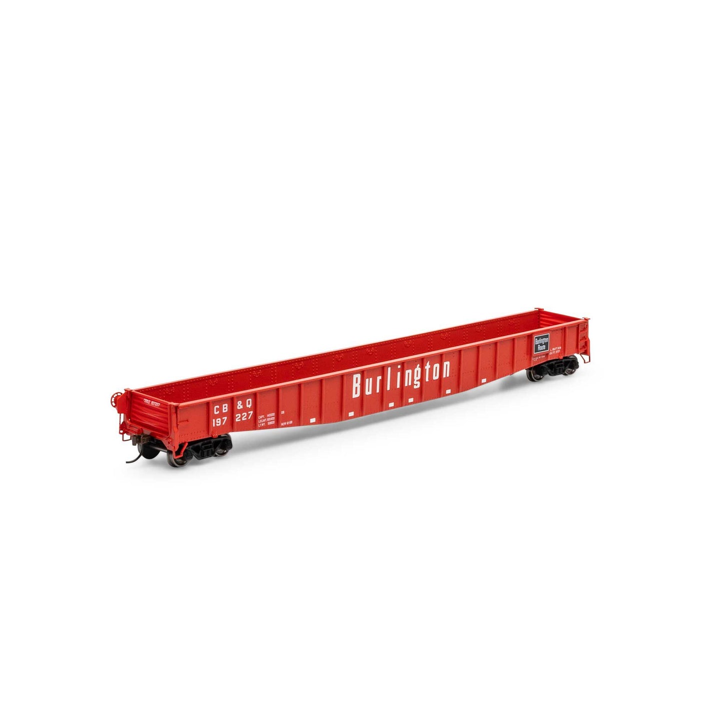 HO RTR 65'6" Mill Gondola CB&Q #197227 (ATH82968)