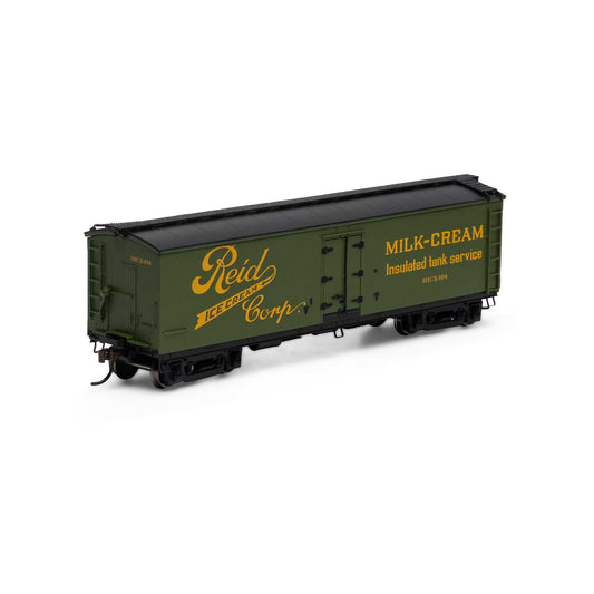 HO 40' Pfaudler Milk Car Reid Ice Cream #104 Plastic Model (ATH84714)