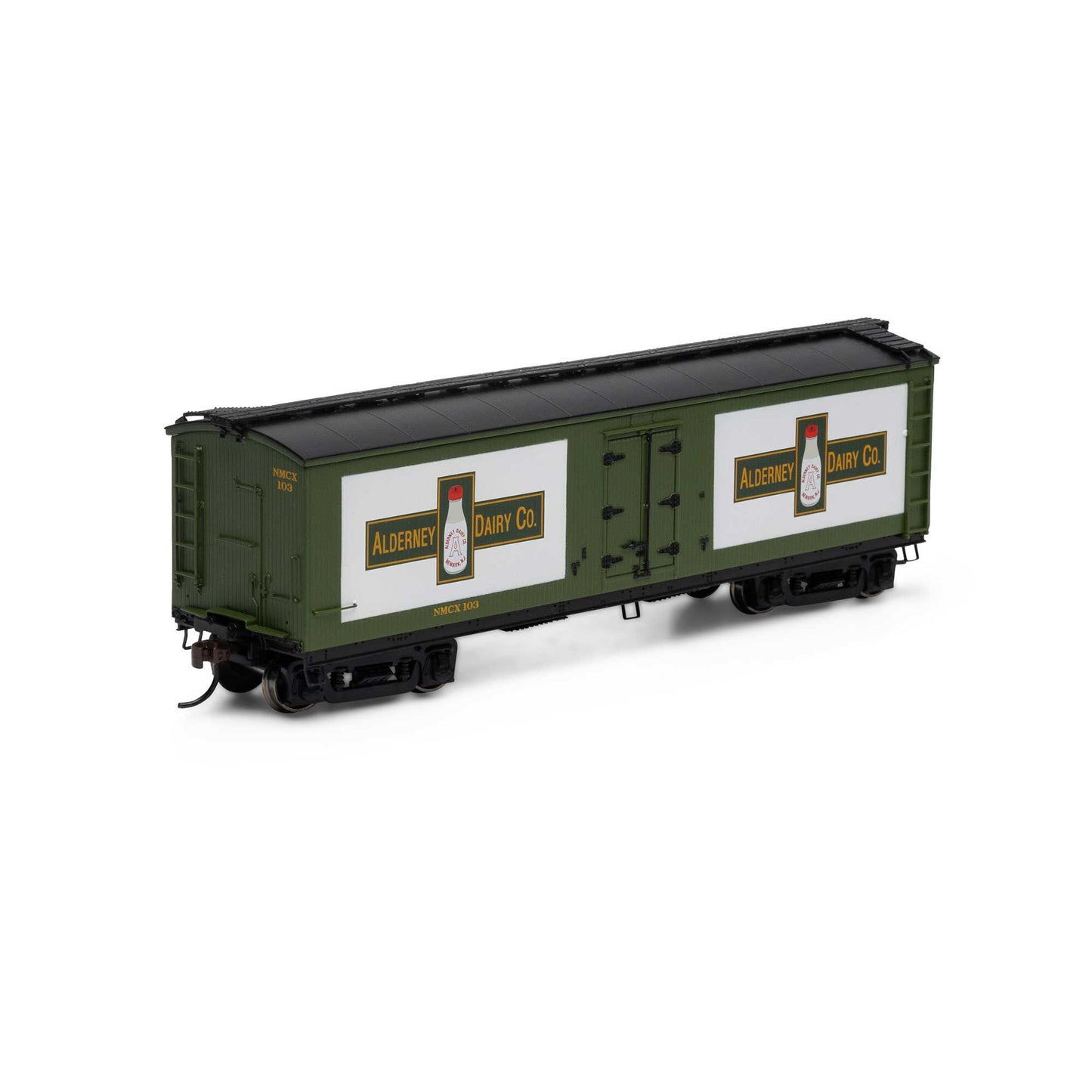 HO 40' Pfaudler Milk Car Alderney Dairy #103 (ATH84716)