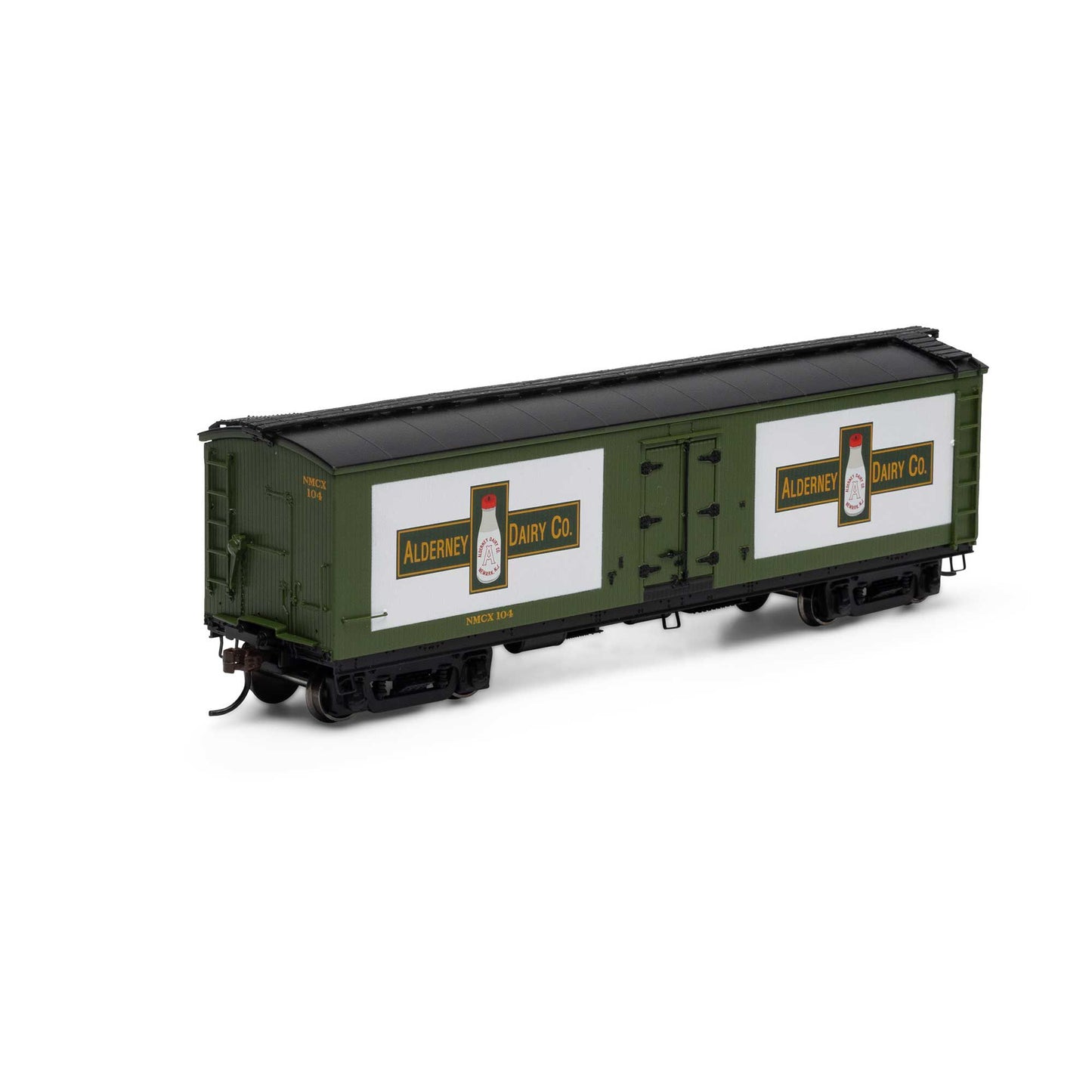 HO 40' Pfaudler Milk Car Alderney Dairy #104 (ATH84717)