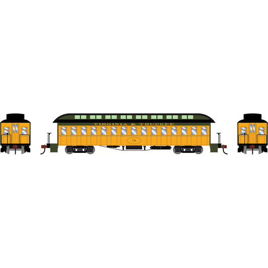 HO 50' Old Time Overland Coach, V&T #3 Plastic Model Kit (ATH84864)