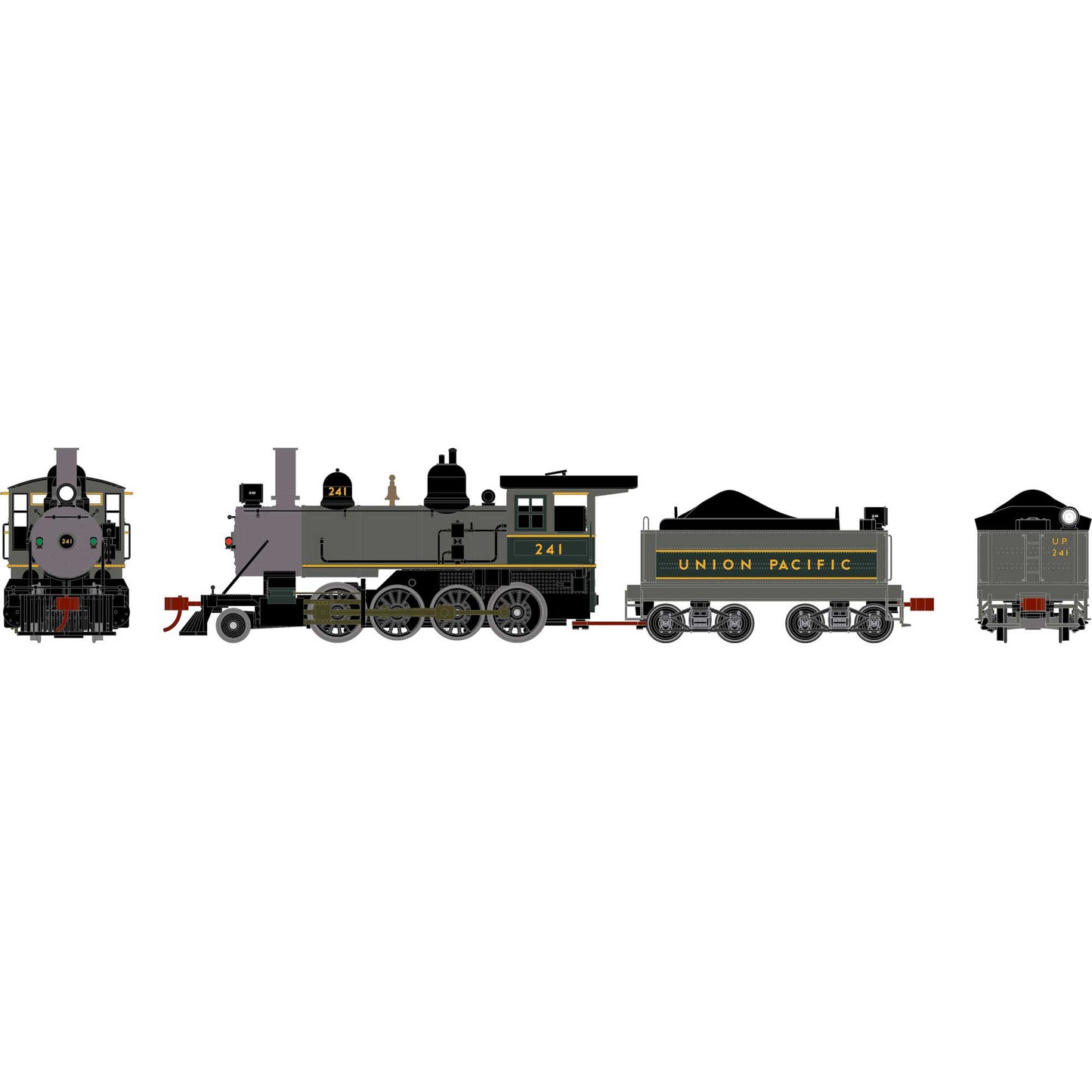 HO Old Time 2-8-0 Locomotive UP #241 (ATH84977)