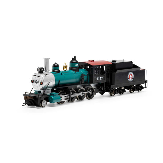 HO Old Time 2-8-0 Locomotive with DCC and Sound, GN #1147 (ATH85010)