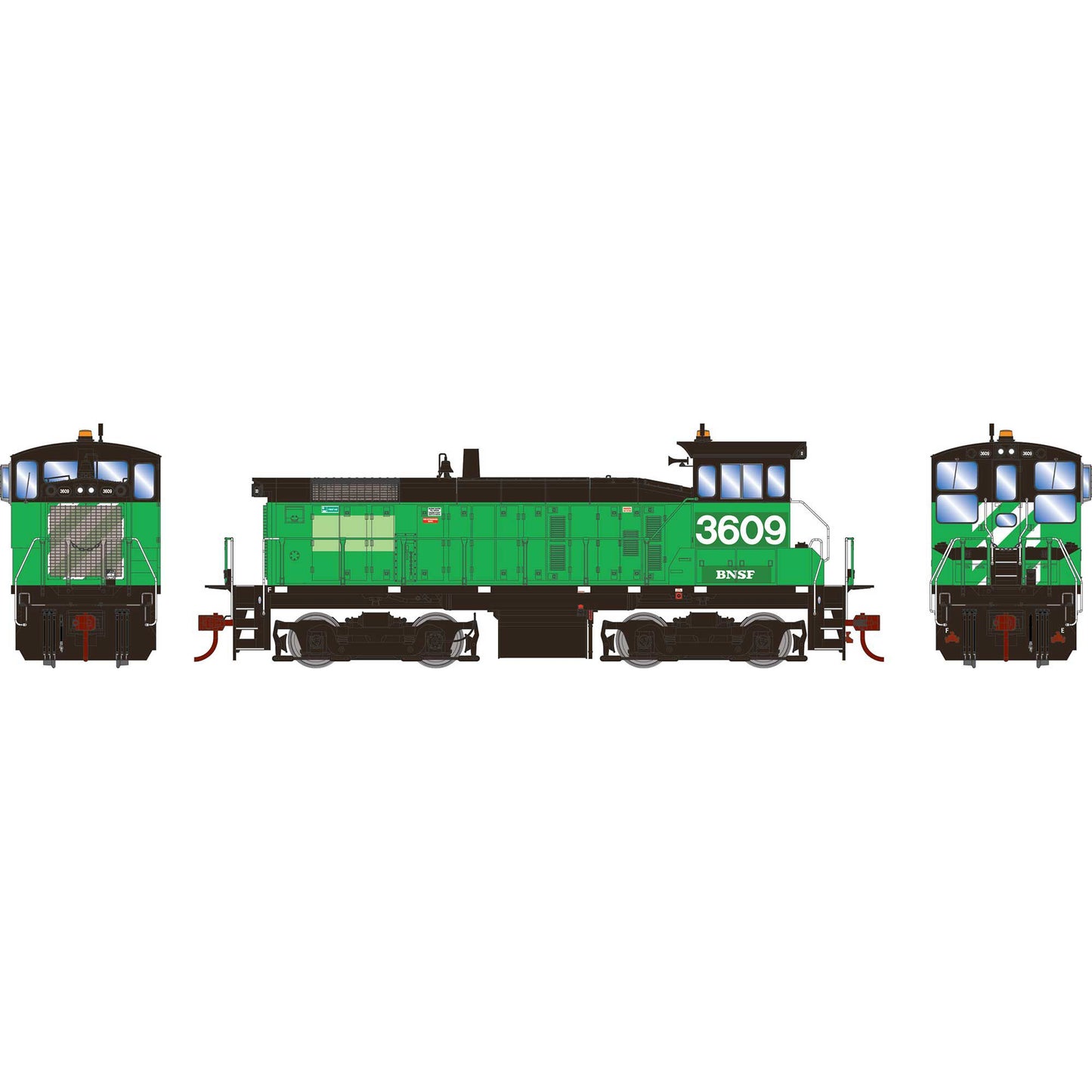 HO SW1000 Locomotive BNSF #3609 (ATH86741)