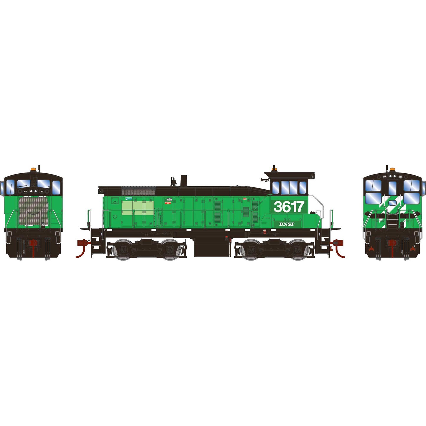 HO SW1000 Locomotive BNSF #3617 (ATH86742)