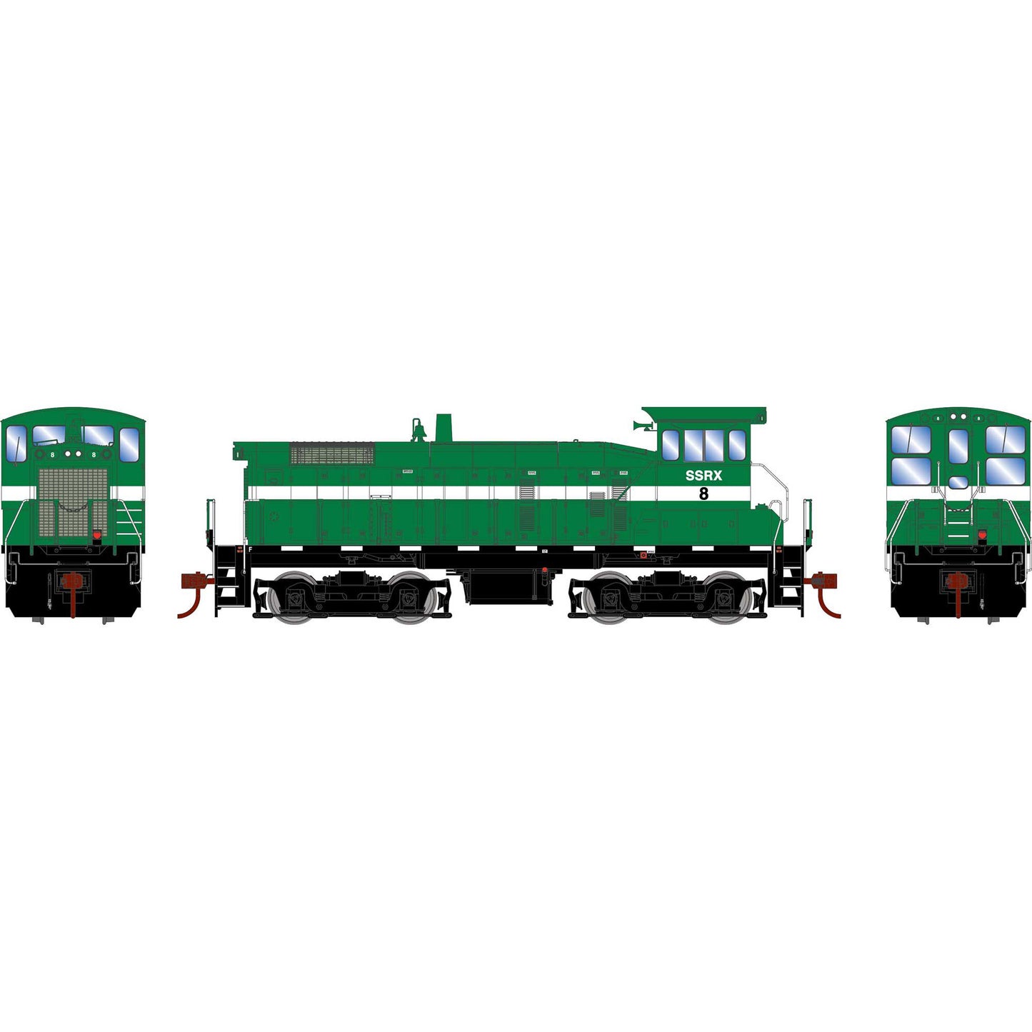 HO SW1000 Locomotive SSRX #8 (ATH86749)