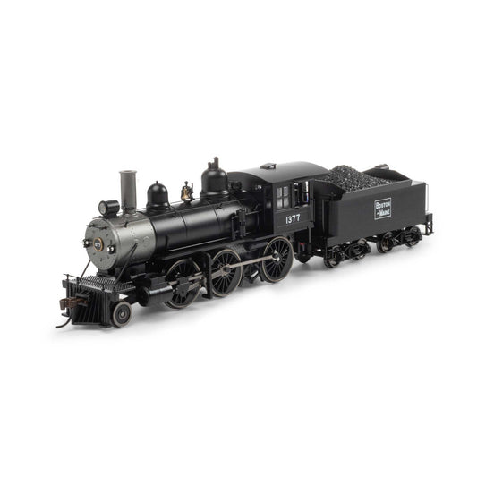 HO RTR Old Time 2-6-0 Mogul, B&M #1377 (ATH87214)