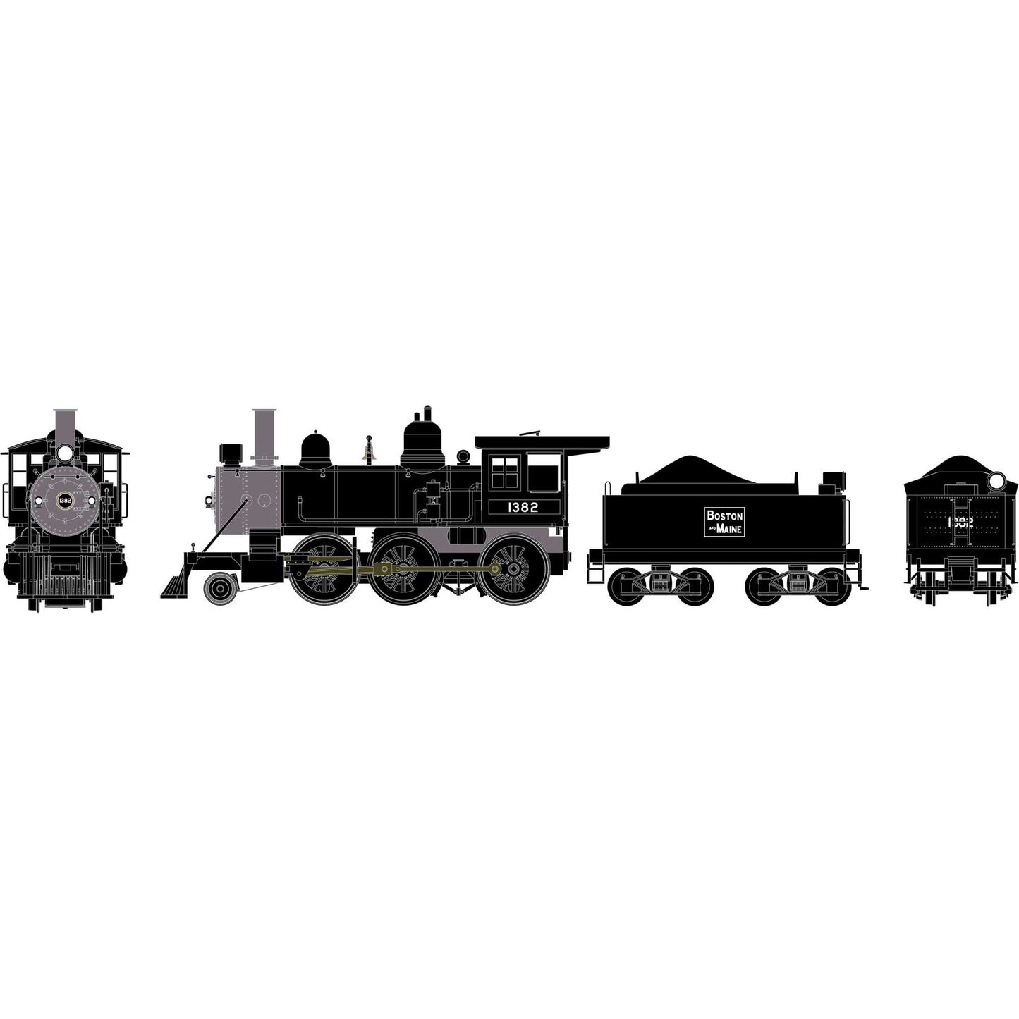 HO RTR Old Time 2-6-0 Mogul with DCC and Sound (ATH87315)