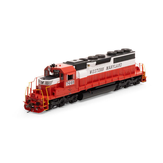 HO SD40 Locomotive with DCC & Sound, Western Maryland #7448 (ATH87331)