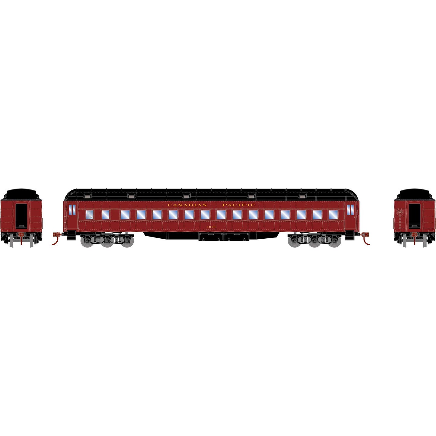 HO Heavyweight Clerestory Coach, CPR #1310 (ATH88219)