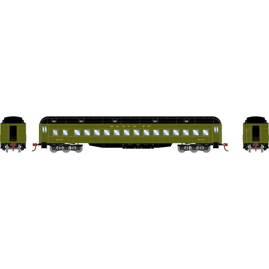 HO Heavyweight Clerestory Coach ATSF #3040 Plastic Model (ATH88220)