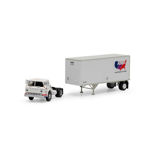 HO RTR Ford C/28' Trailer ANR Freight System (ATH90993)