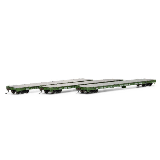 HO 60' Flat BN Flatcar (ATH98081)