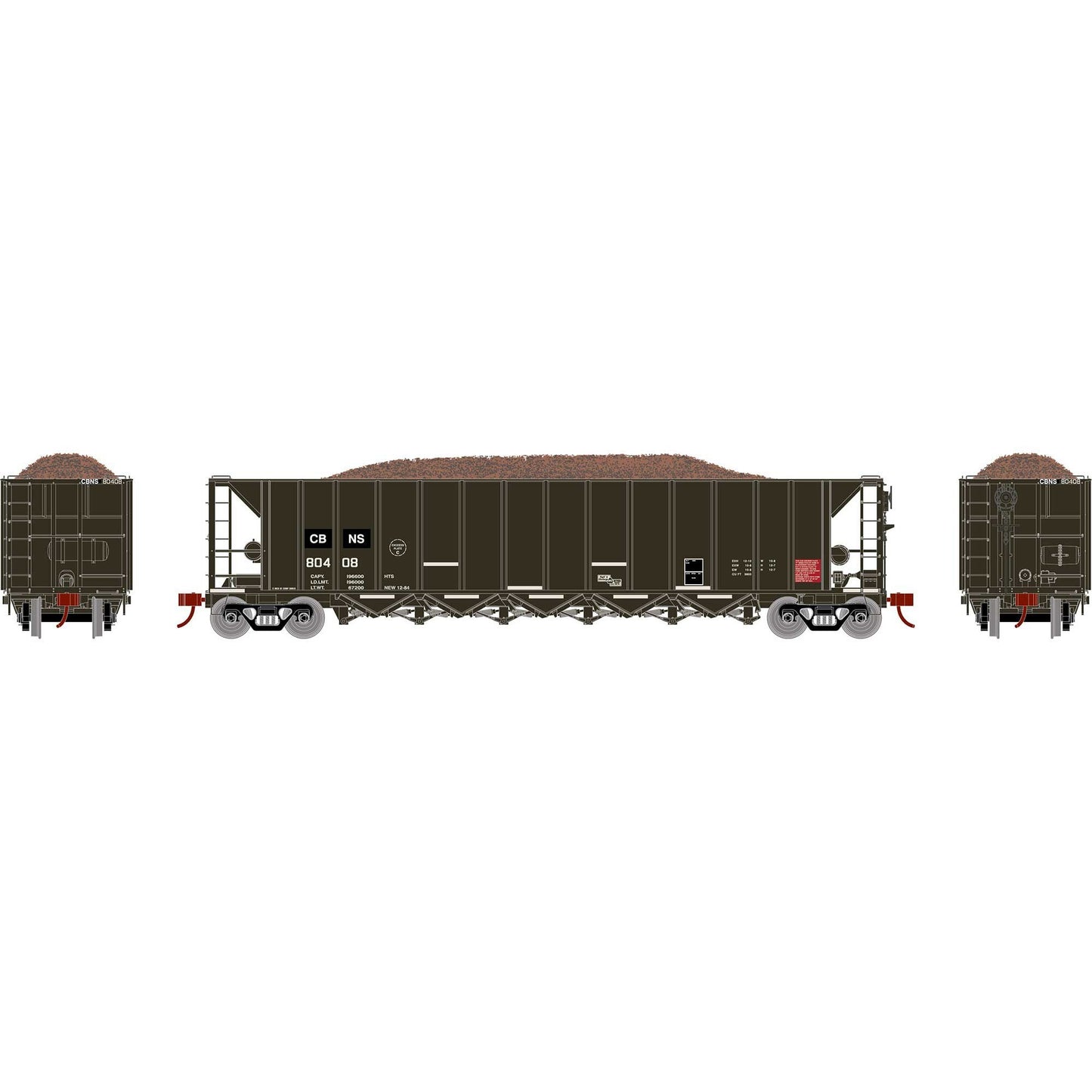 HO RTR 5-Bay Rapid Discharge Hopper CBNS (ATH98499)