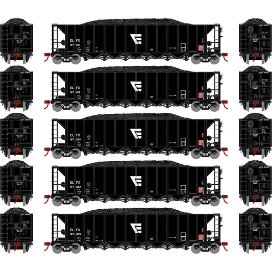 HO RTR 5-Bay Rapid Discharge Hopper ELFX #1 (ATH98646)