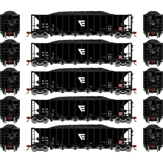HO RTR 5-Bay Rapid Discharge Hopper ELFX #2 (ATH98647)