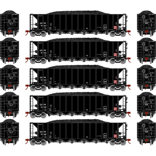HO RTR 5-Bay Rapid Discharge Hopper GGPX #1 (ATH98649)