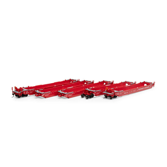 HO Maxi-III Well Cars NWCX #1013 (5) (ATH98933)