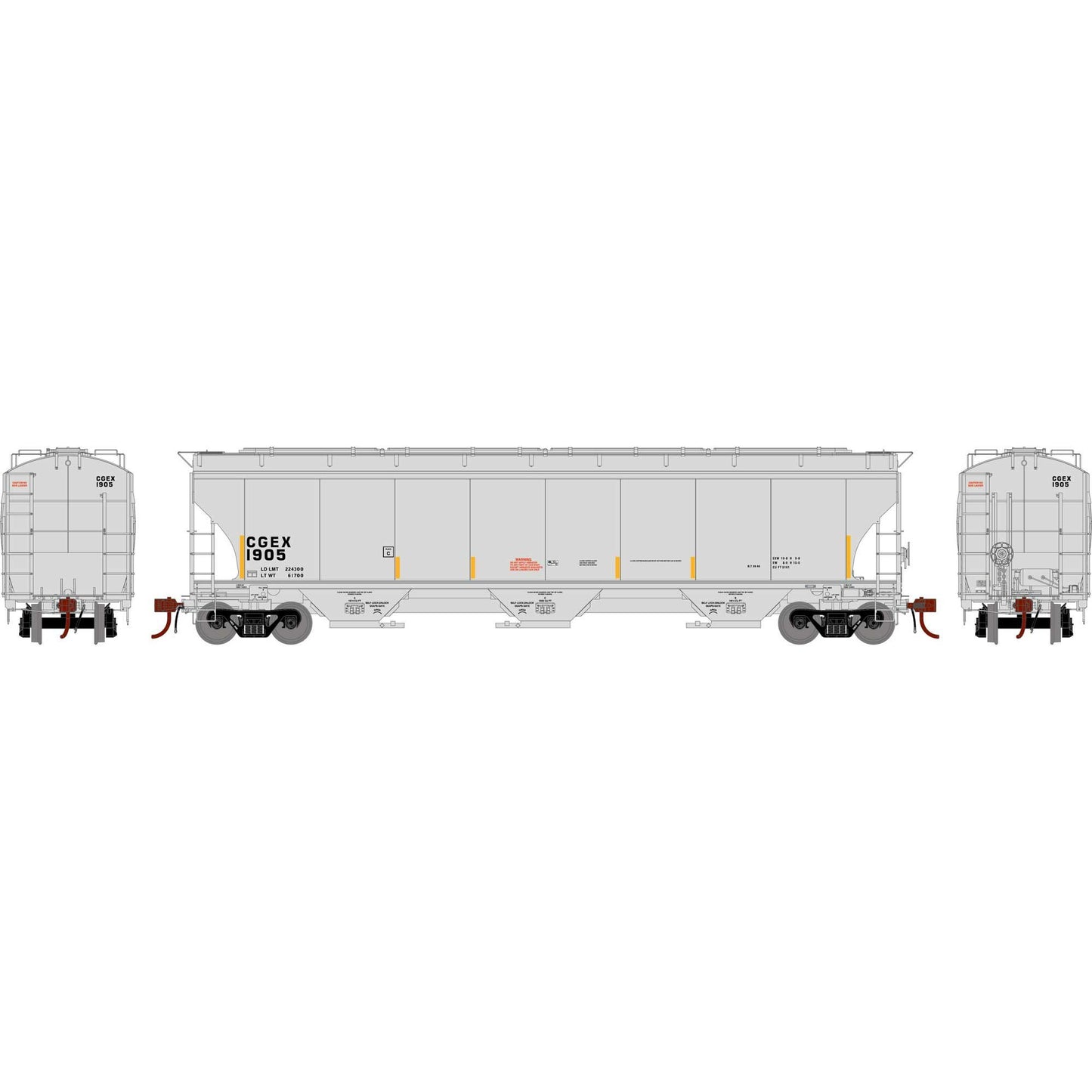 HO GEN Trinity 5161 Covered Hopper CGEX #1905 (ATHG-1076)