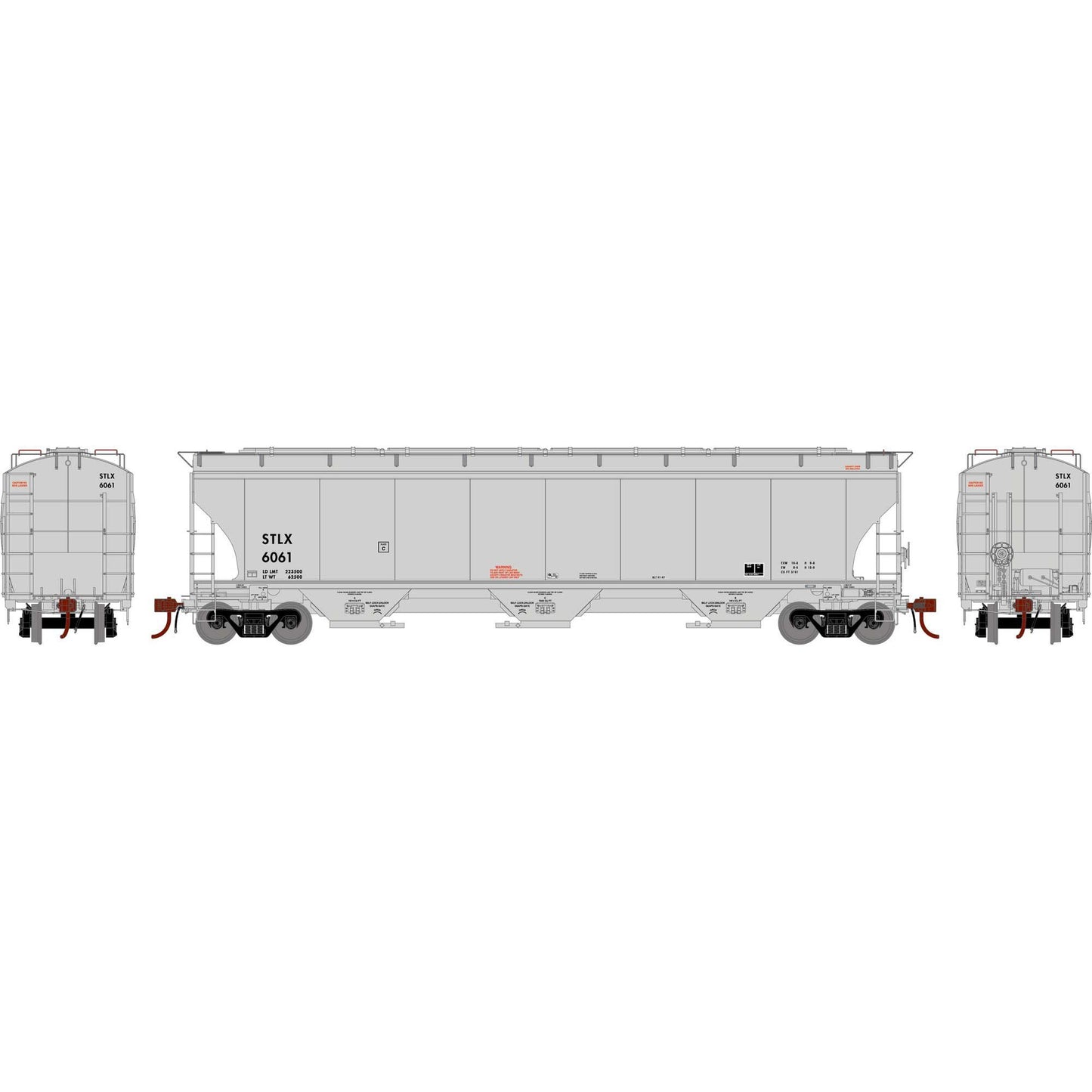 HO GEN Trinity 5161 Covered Hopper STLX #6061 Plastic Model (ATHG-1080)