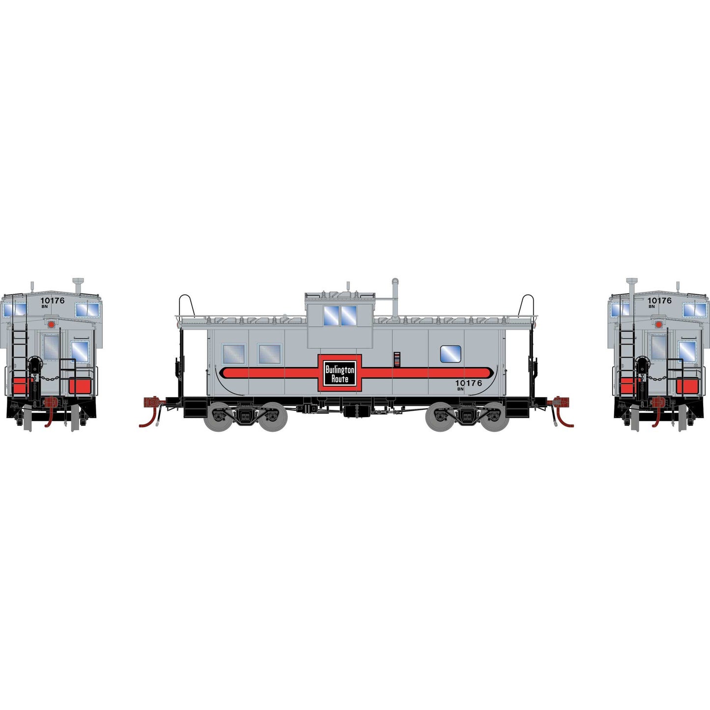 HO ICC Caboose with Lights BN #10176 (ATHG-1089)