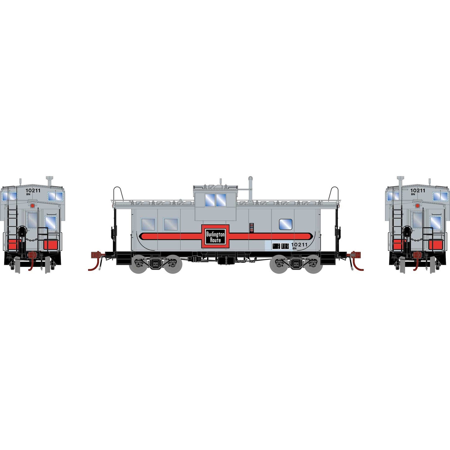 HO GEN ICC Caboose with Lights, BN #10211 (ATHG-1091)
