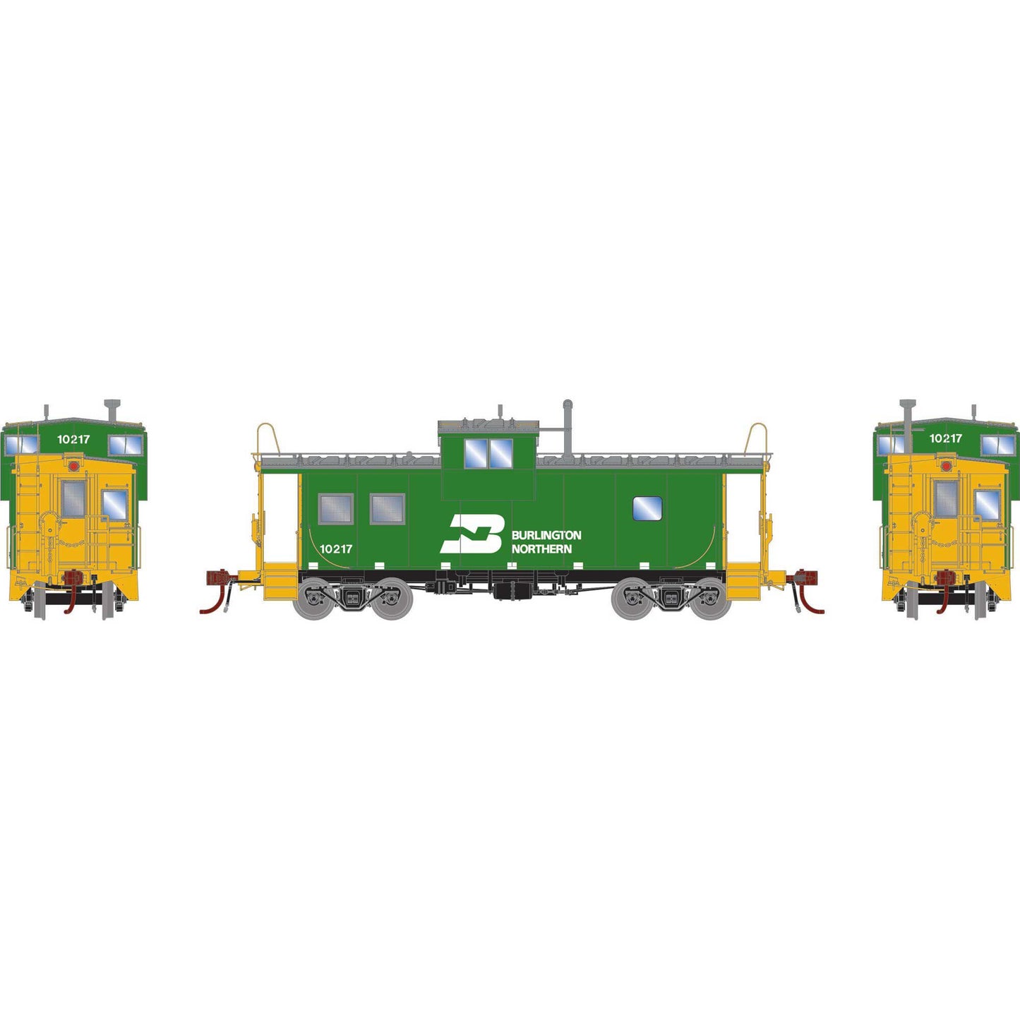 HO GEN ICC Caboose with Lights BN #10217 (ATHG-1092)