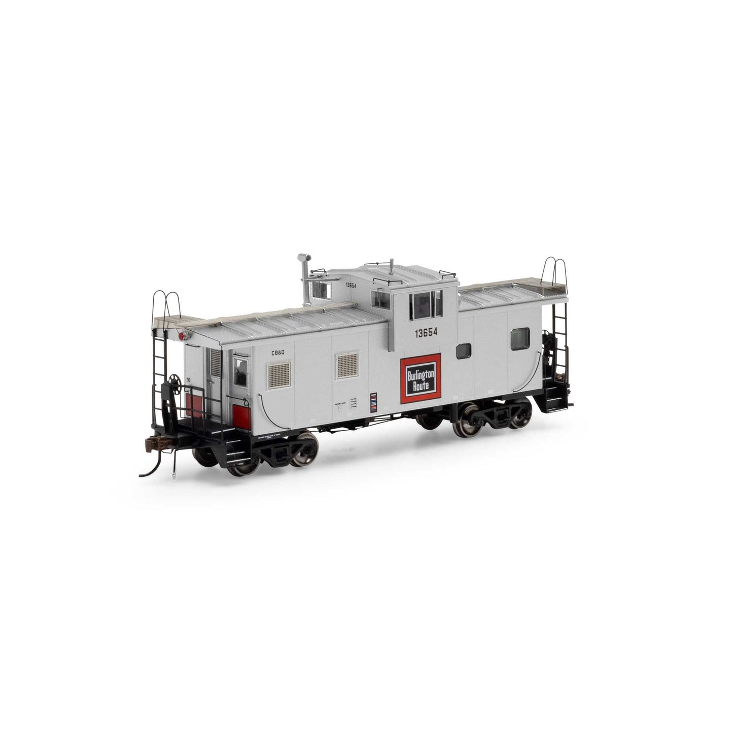 HO GEN ICC Caboose with Lights and Sound CBQ #13654 (ATHG-1097)