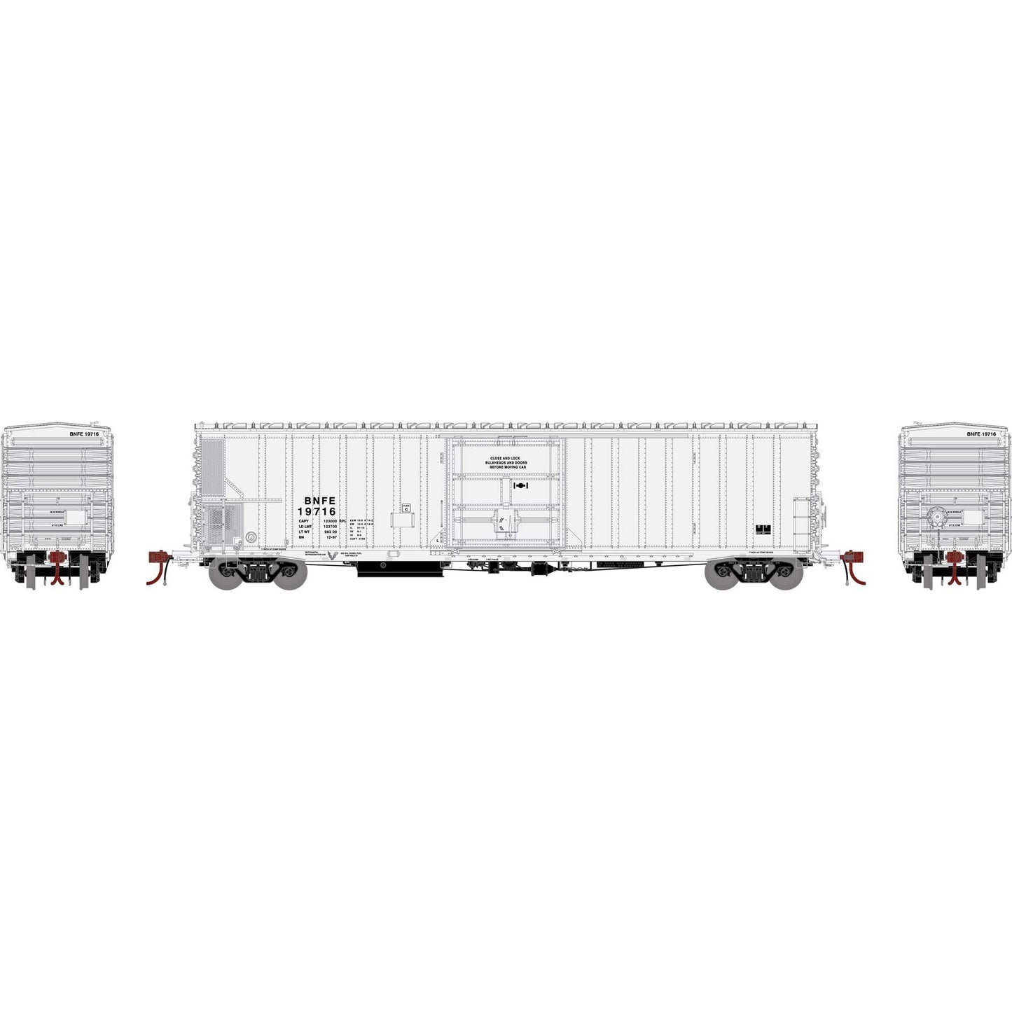 HO GEN 57' FGE Mechanical Reefer BNFE White (ATHG-1109)