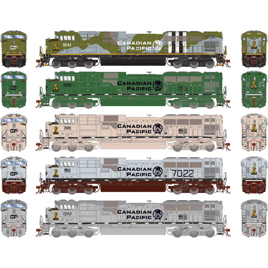 HO GEN EMD SD70ACU Locomotive with DCC & Sound CP Military Tribute Set (ATHG-1155)
