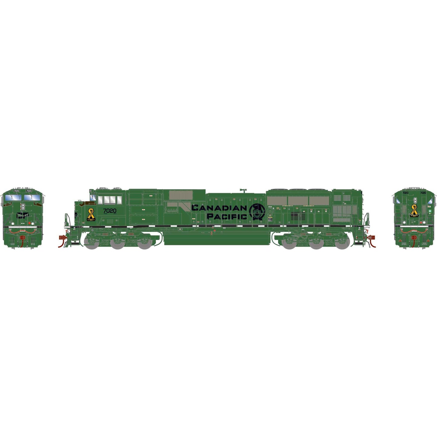 HO GEN EMD SD70ACU Locomotive with DCC and Sound CP Military Tribute 7020 (ATHG-1157)