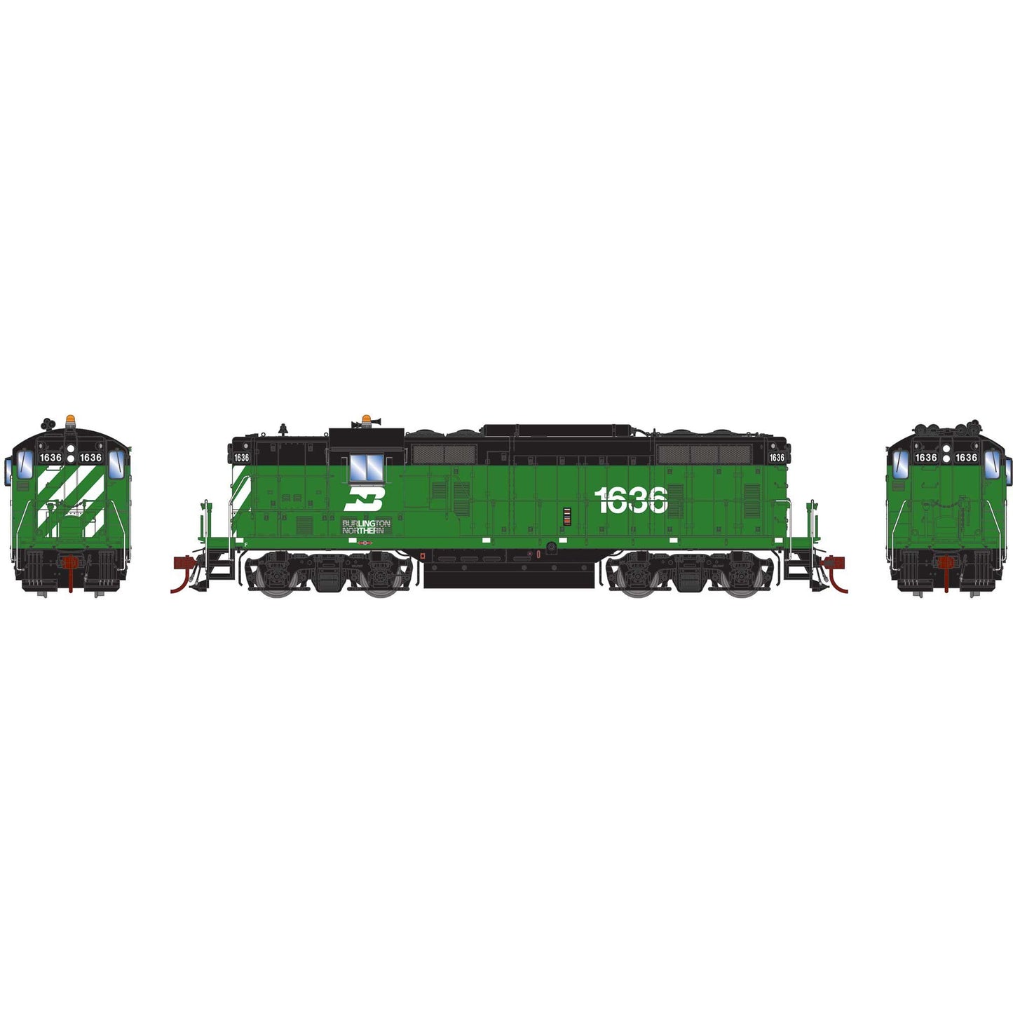 HO GP7 Locomotive BN #1636 (ATHG-1239)