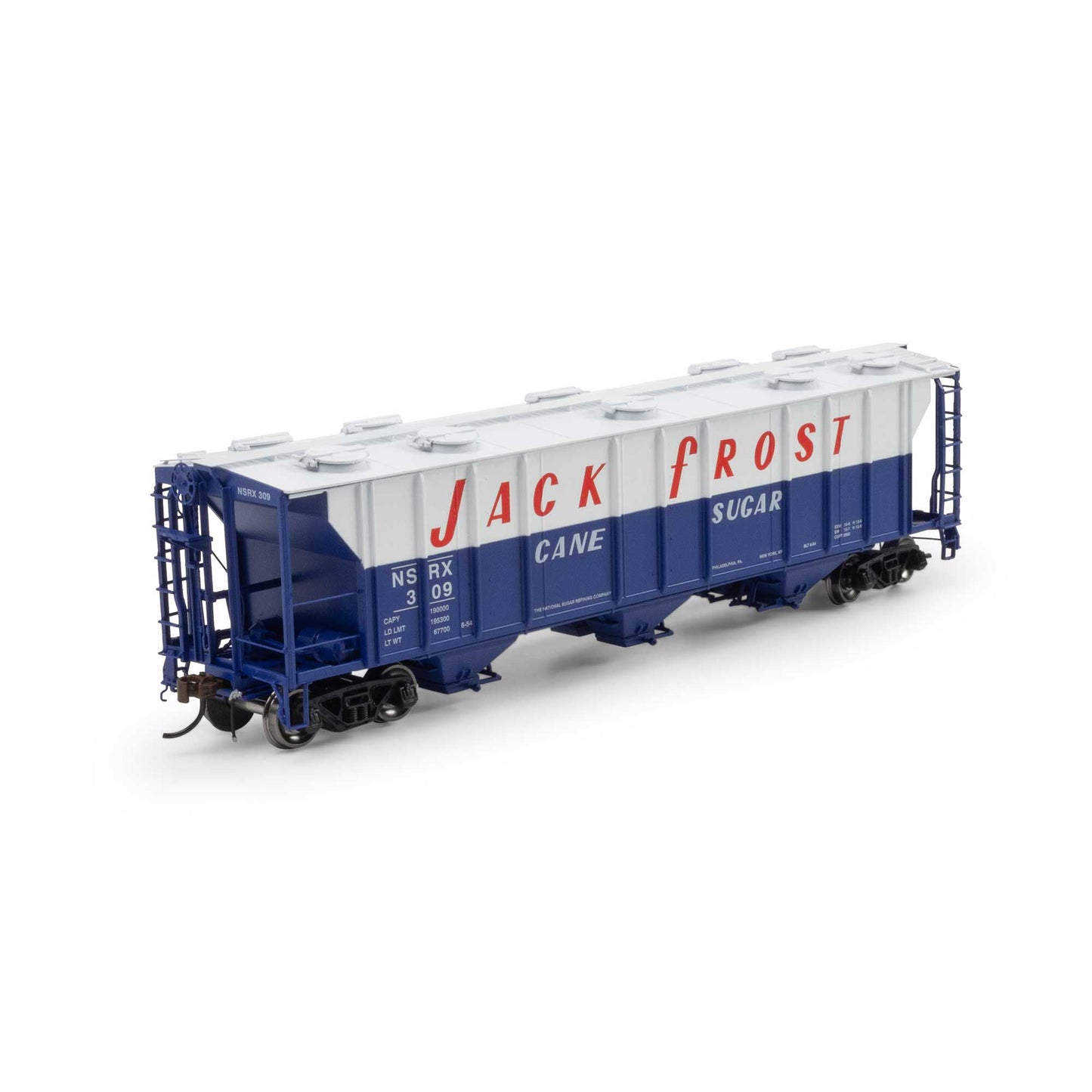 HO PS-2 2893 3-Bay Covered Hopper NSRX #309 Plastic Model (ATHG-1264)