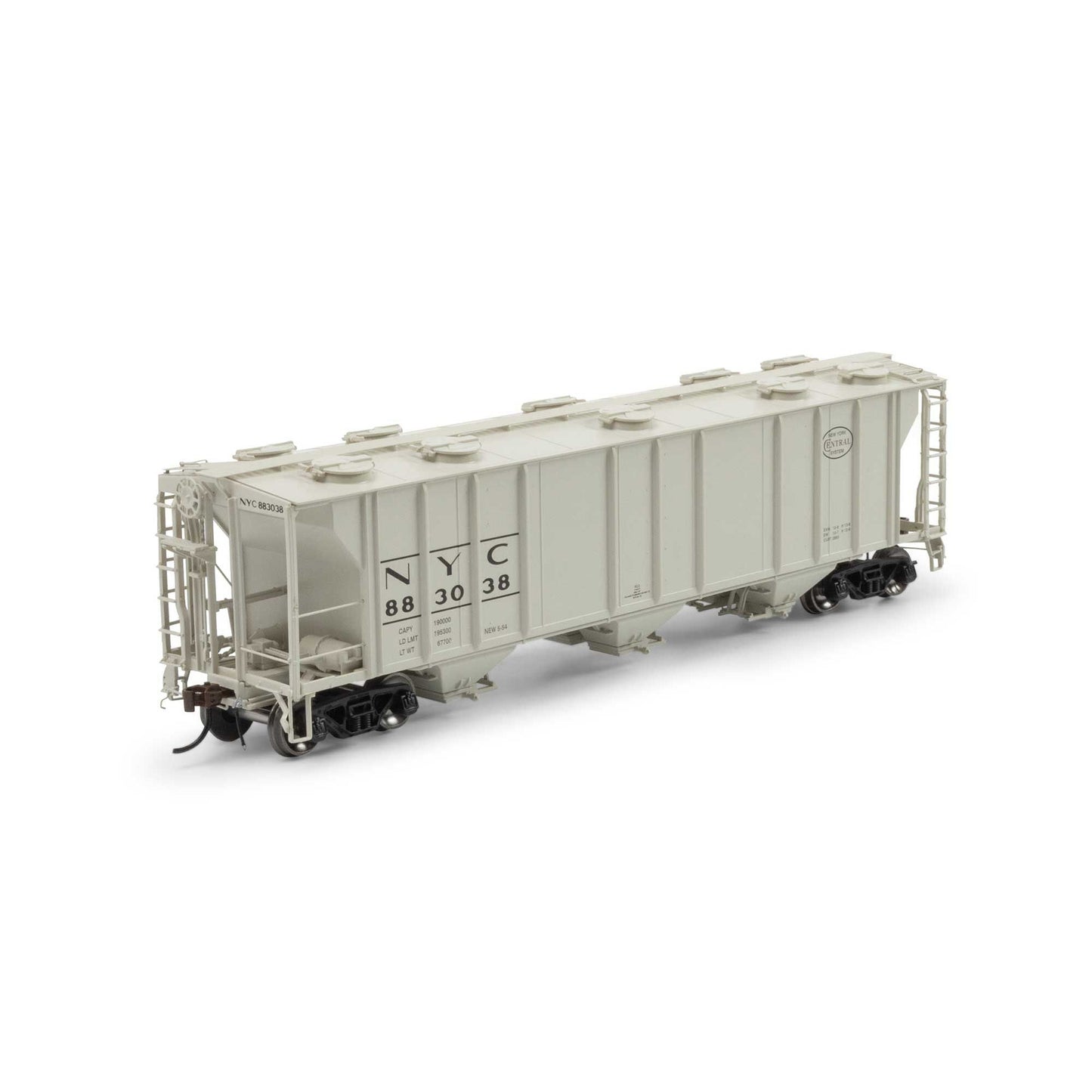 HO PS-2 2893 3-Bay Covered Hopper NYC #883038 (ATHG-1269)