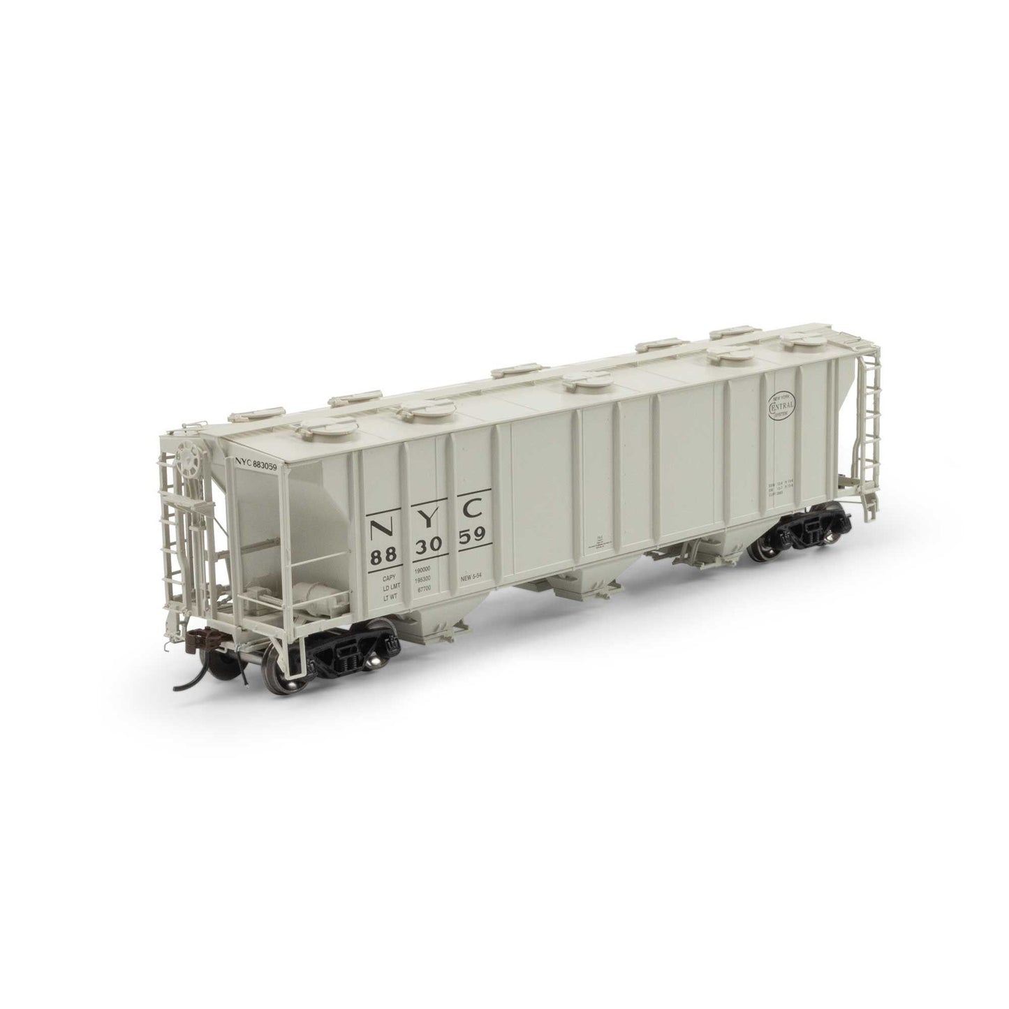 HO PS-2 2893 3-Bay Covered Hopper NYC #883059 (ATHG-1270)