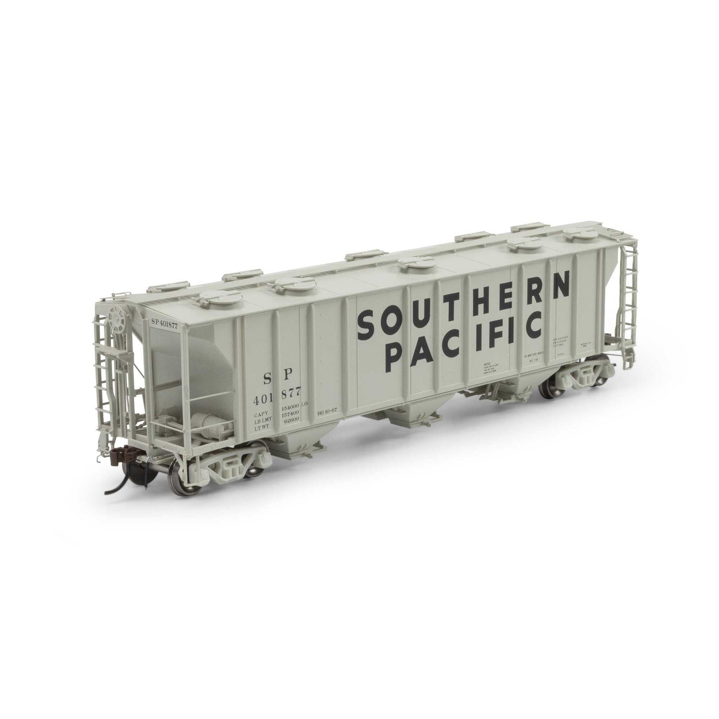 HO PS-2 2893 3-Bay Covered Hopper Southern Pacific #401877 (ATHG-1272)