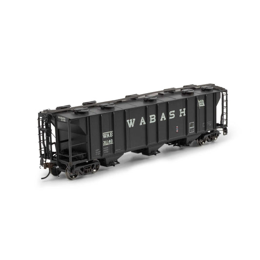 HO PS-2 2893 3-Bay Covered Hopper WAB Primed for Grime #31140 (ATHG-1280)