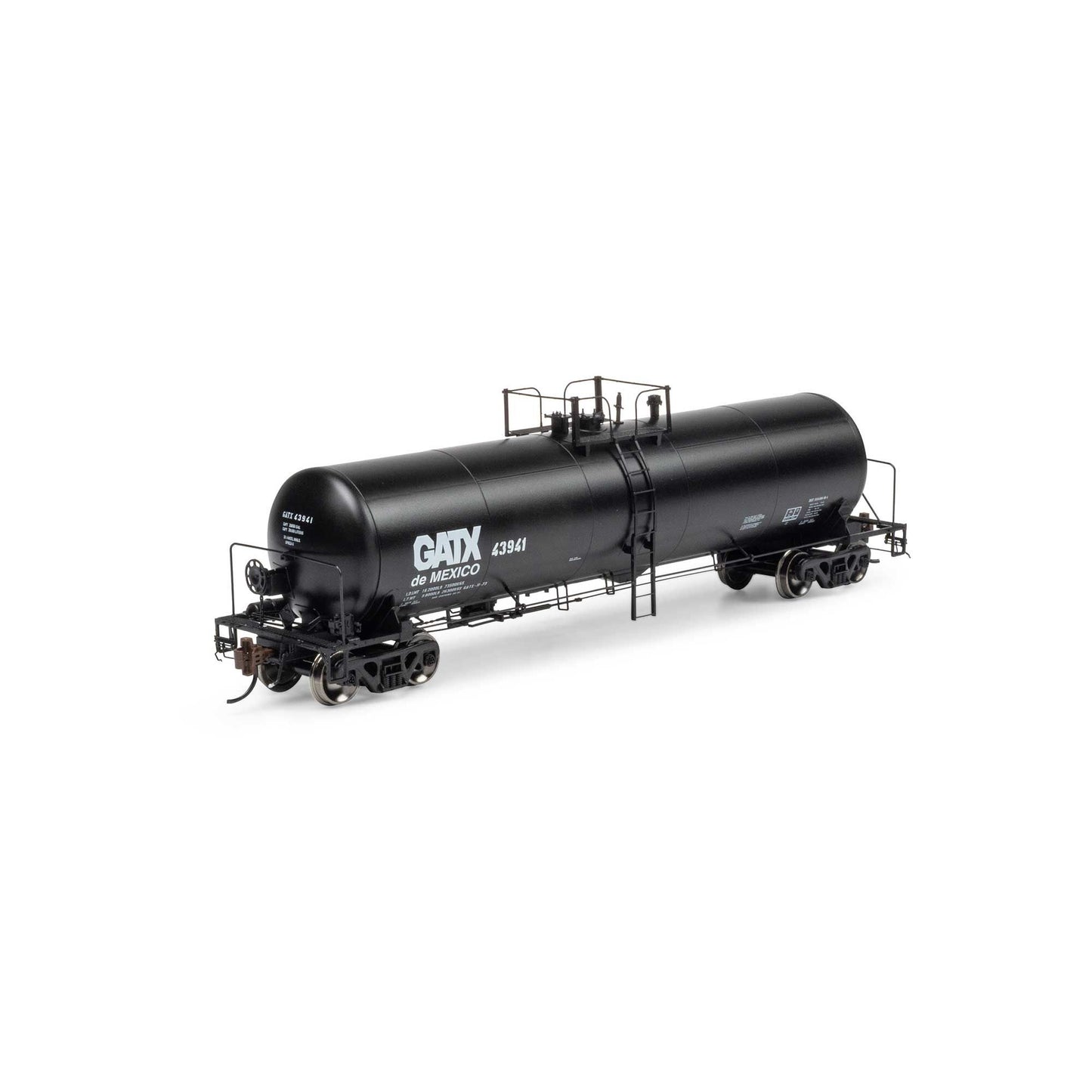 HO GATC 20K Gallon Tank Car GATX de Mexico #43941 (ATHG-1316)