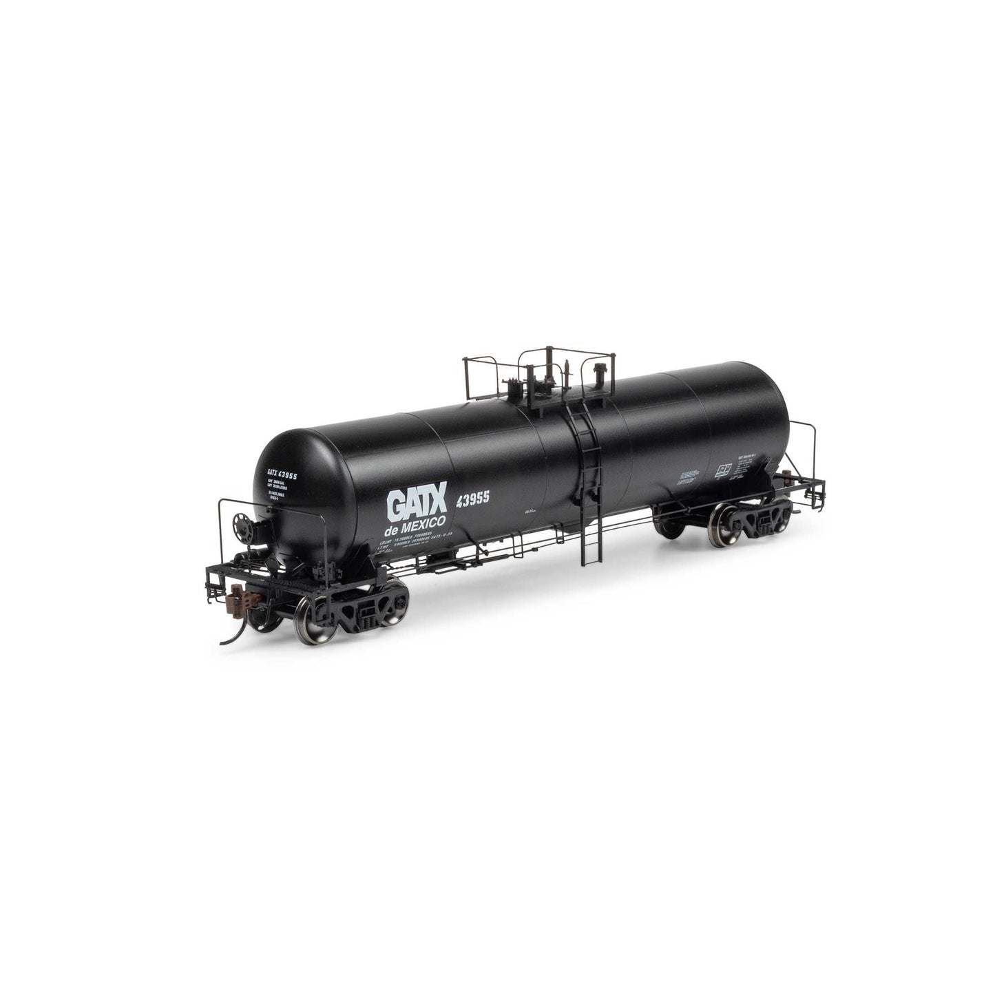 HO GATC 20K Gallon Tank Car GATX de Mexico #43955 (ATHG-1317)