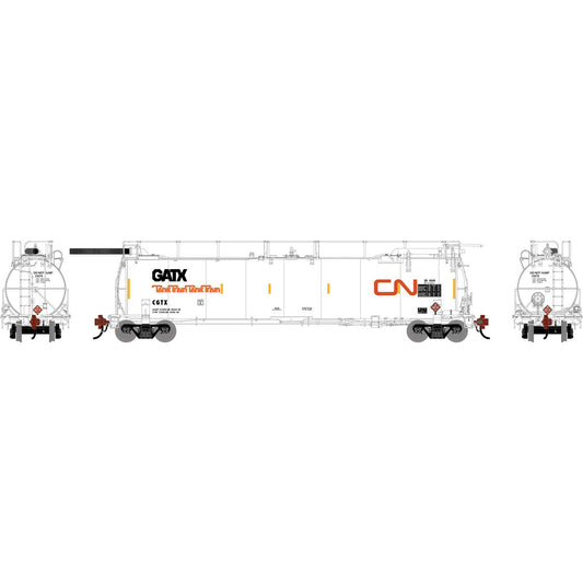 HO TankTrain Intermediate CGTX Unnumbered (ATHG-1318)