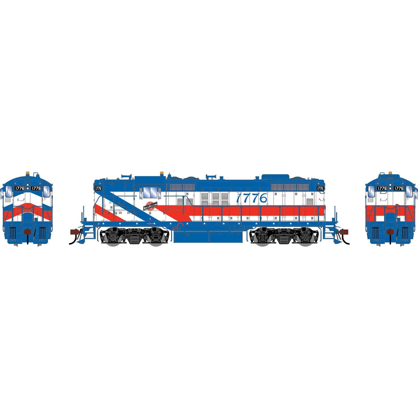 HO GP18 Locomotive CNW #1776 (ATHG-1353)