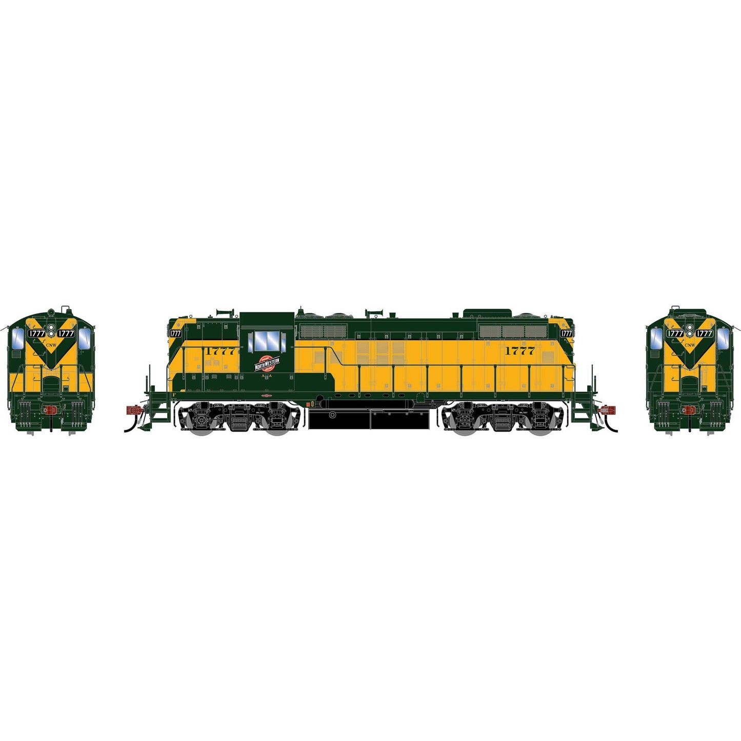 HO GP18 Locomotive CNW #1777 (ATHG-1354)
