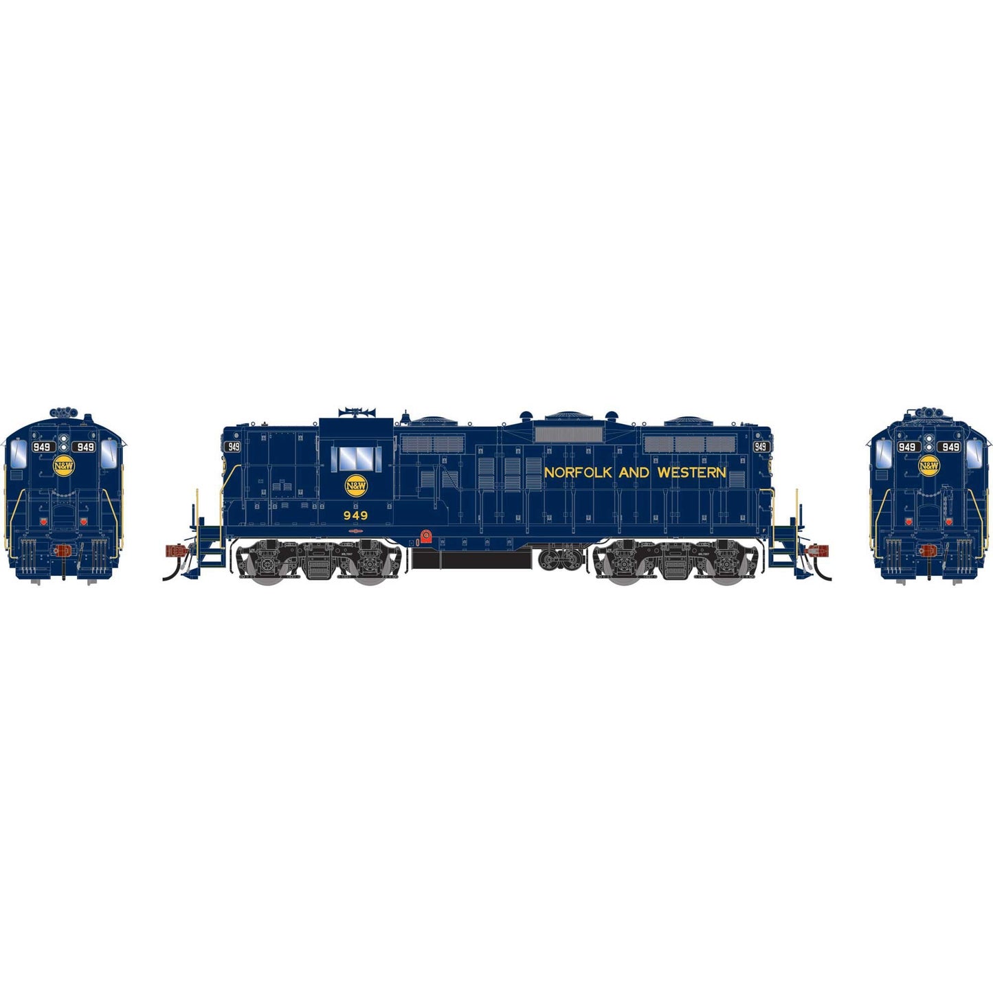 HO GP18 Locomotive with DCC and Sound, NW #949 (ATHG-1376)