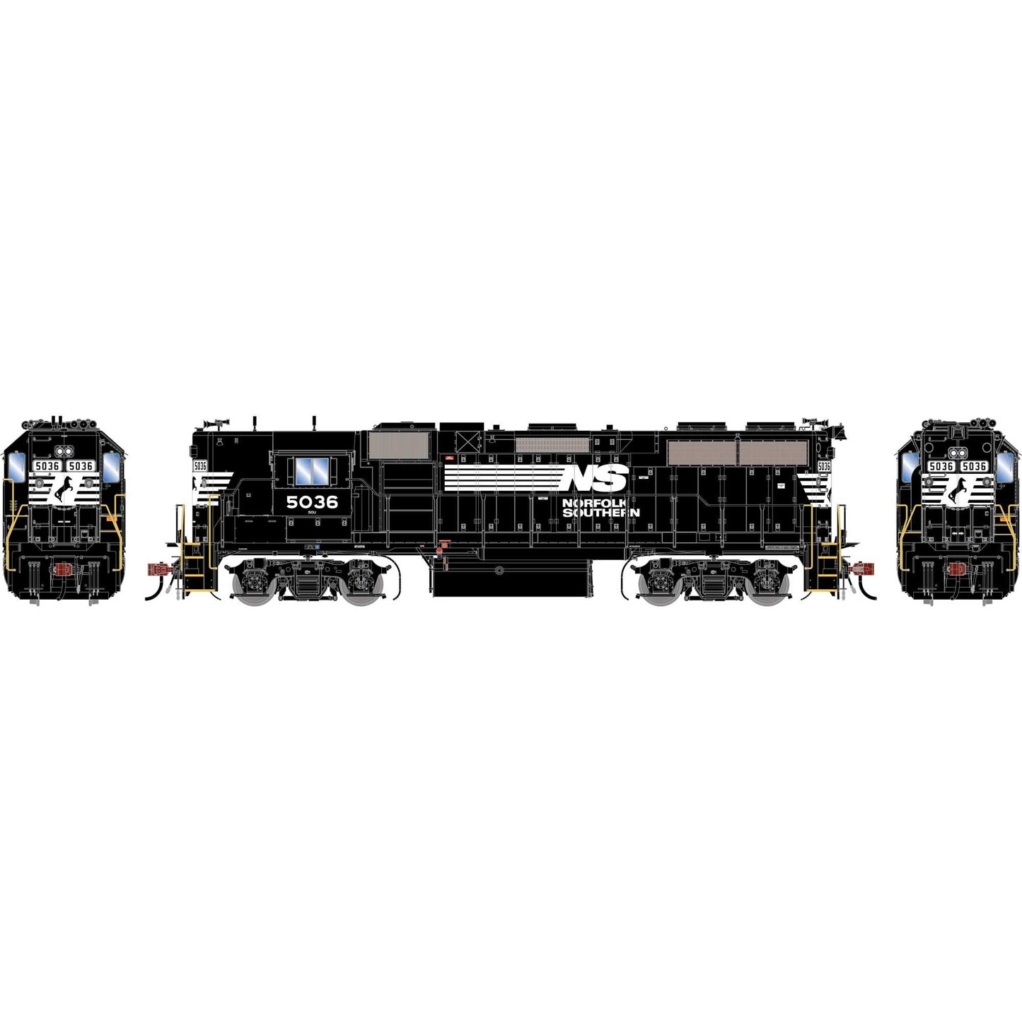HO GEN GP38-2 Locomotive with DCC and Sound, NS #5036 (ATHG-1421)