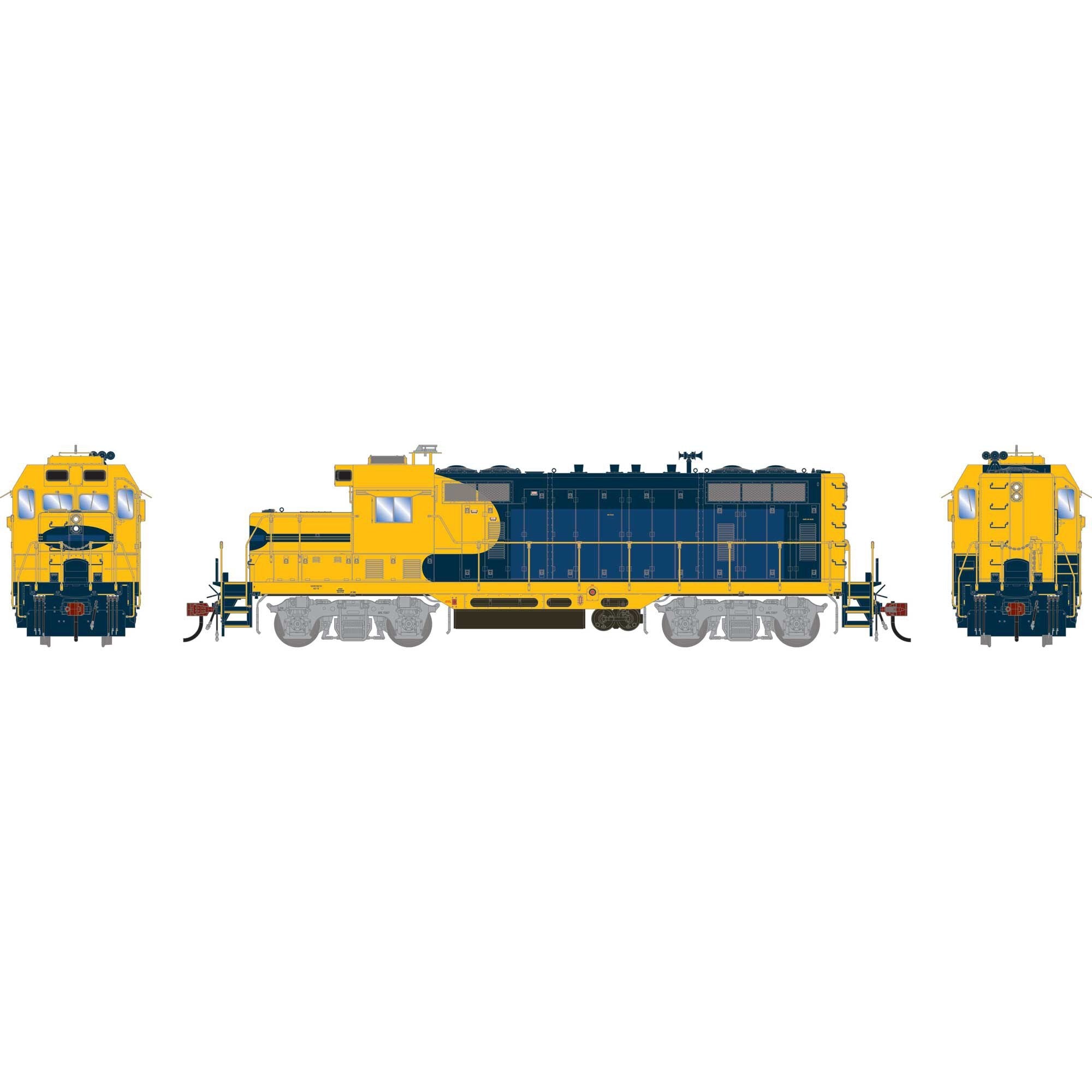 HO GP7u Locomotive with DCC & Sound Ex-ATSF Patched Model (ATHG-1497 ...