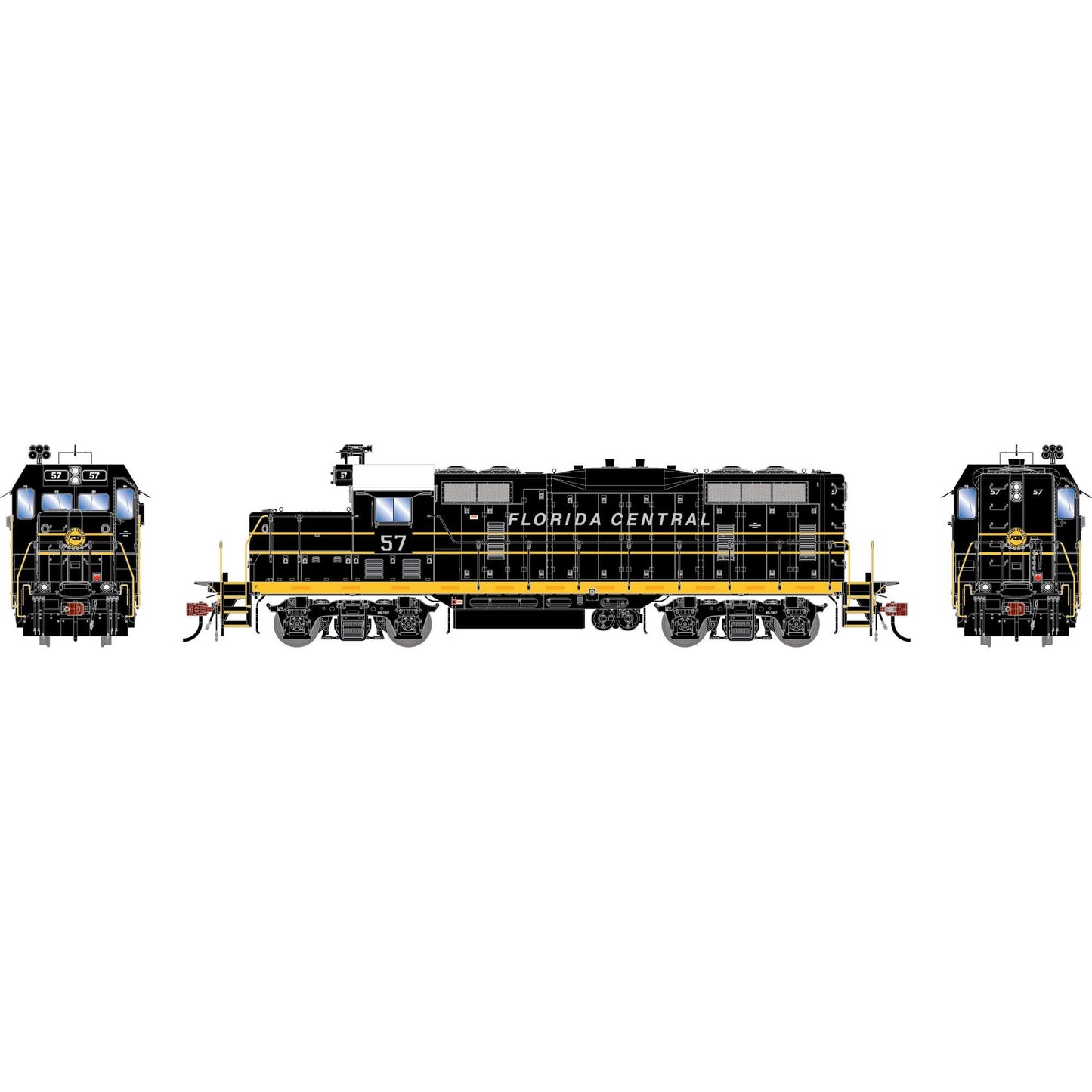 HO GP7u Locomotive with DCC & Sound FCEN #57 (ATHG-1501)